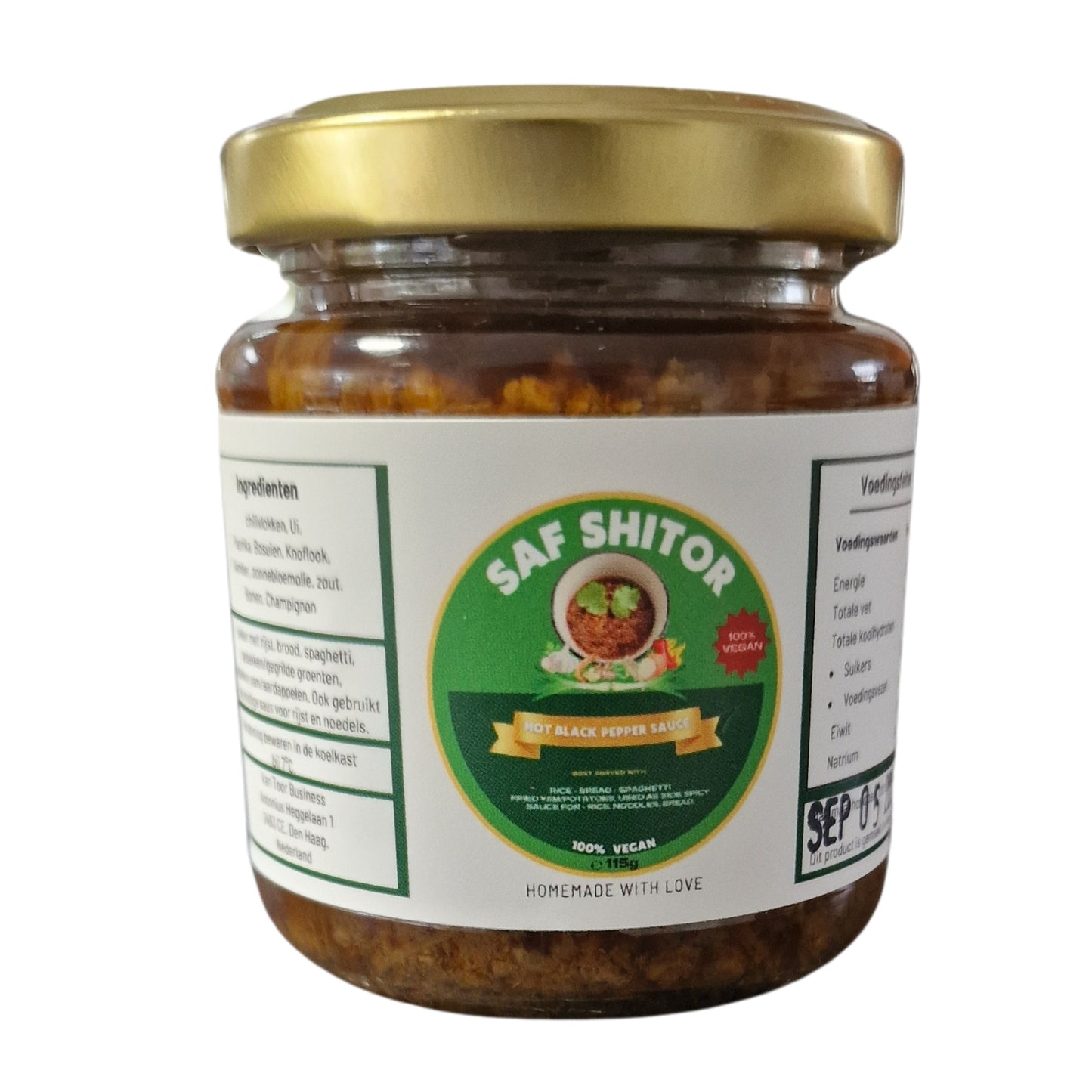 Saf Vegan Pepper Sauce (Shito Vegan) - Pack of 2 & 3 bottles per price
