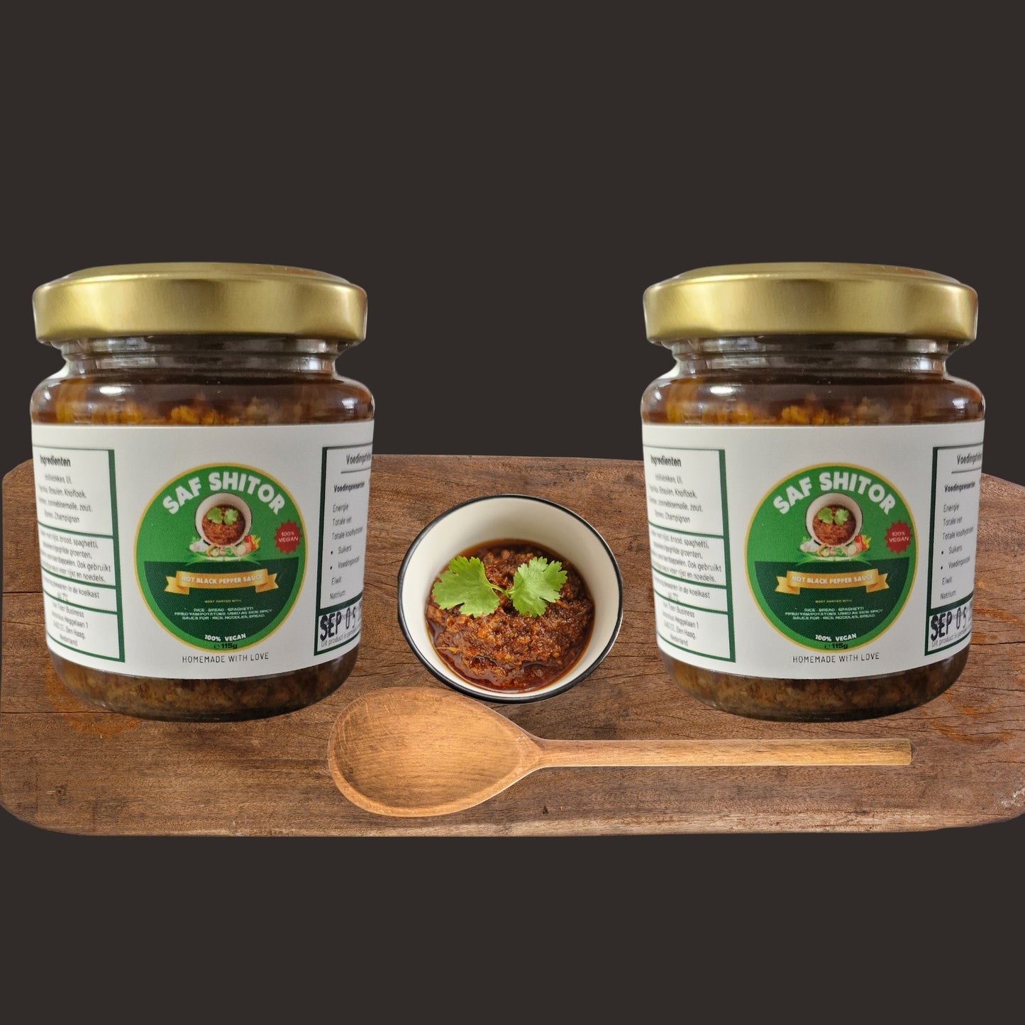 Saf Vegan Pepper Sauce (Shito Vegan) - Pack of 2 & 3 bottles per price