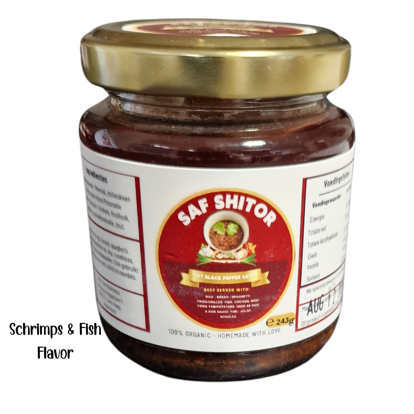 Saf Fish & Scrimp  Pepper Sauce (Shito) - Pack of 2 & 3 bottles per price