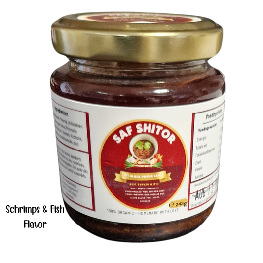 Saf Fish & Scrimp  Pepper Sauce (Shito) - Pack of 2 & 3 bottles per price