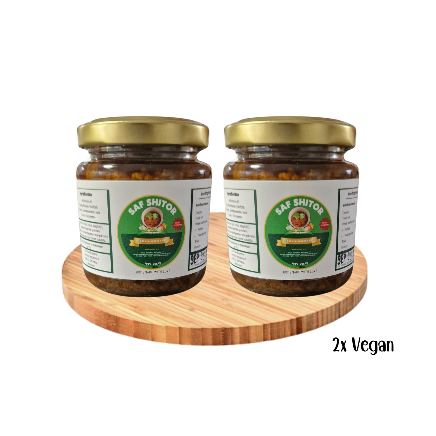 Saf Vegan Pepper Sauce (Shito Vegan) - Pack of 2 & 3 bottles per price