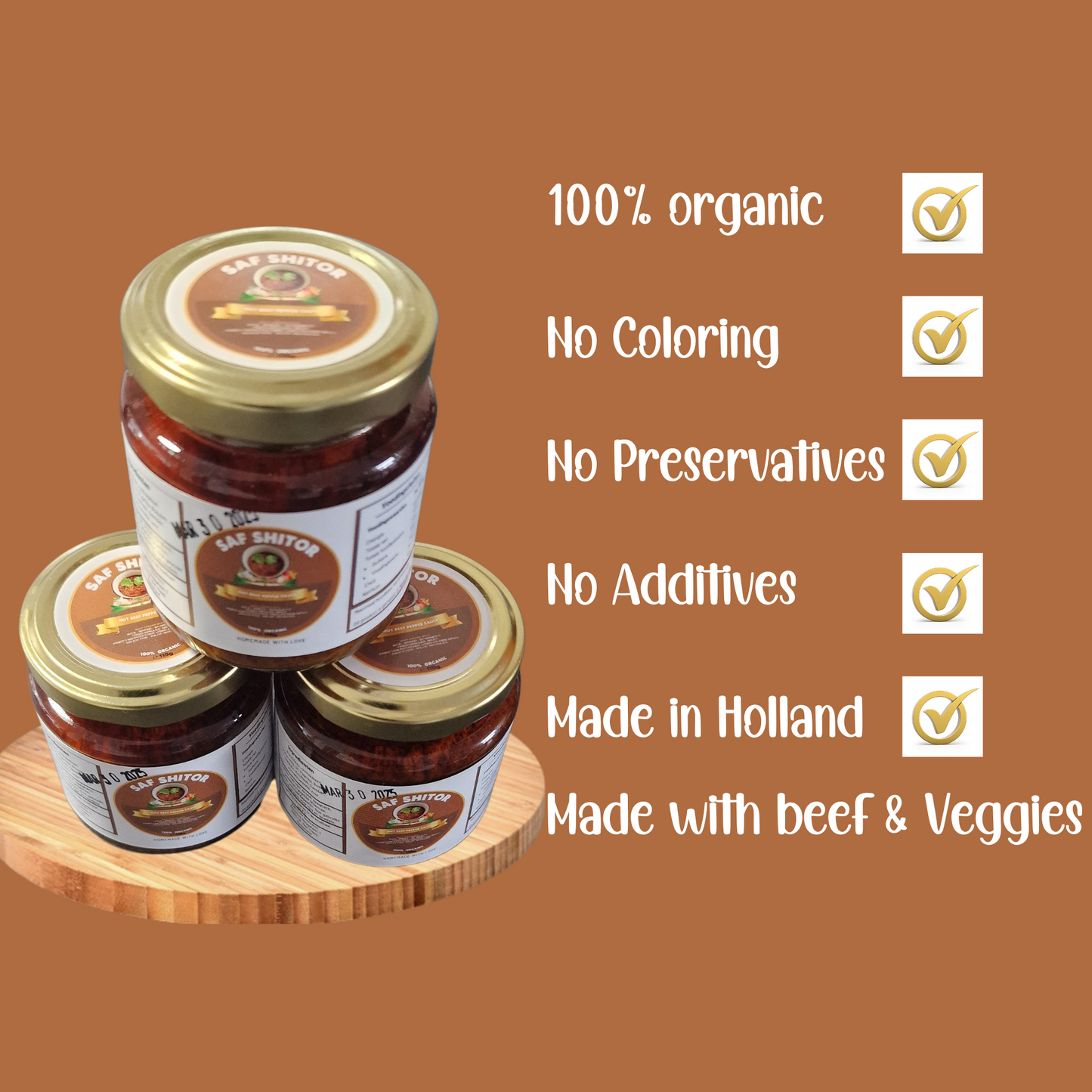 Saf Beef Pepper Sauce (Shito Beef) - Pack of 2 & 3 bottles per price